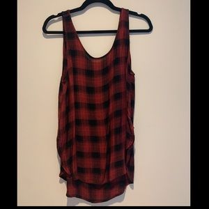 Checkered Longer Tank